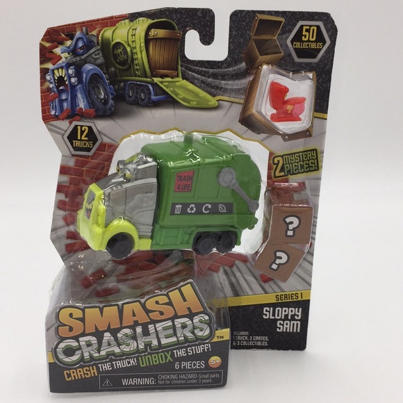 Smash Crashers Sloppy Sam Mystery Series 1 Crash the Truck Unbox the Stuff - Picture 13 of 13